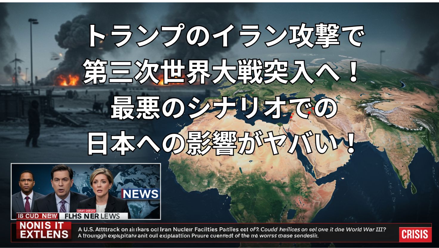 トランプ・イラン攻撃で世界大戦の危機?最悪のシナリオを徹底解説!